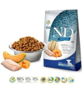 FARMINA N&D Ocean Dog Cod, Pumpkin & Cantaloupe Melon Puppy Mini - dry dog food - 800g