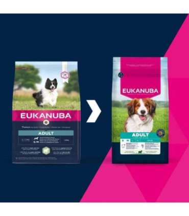 EUKANUBA Adult Small/Medium Rich in lamb & rice - dry dog food - 12kg