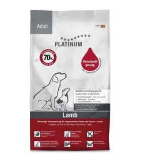 PLATINUM Adult Lamb - semi-moist dog food - 5kg