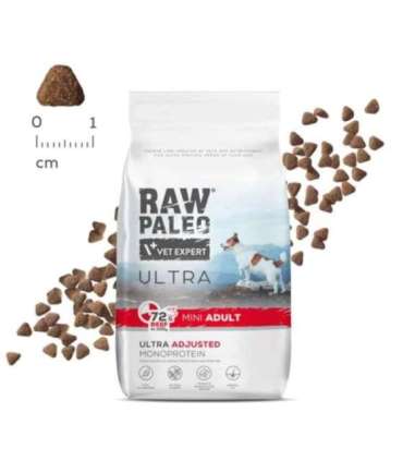 VET EXPERT RAW PALEO Ultra Mini Adult Beef - dry dog ​​food - 8 kg