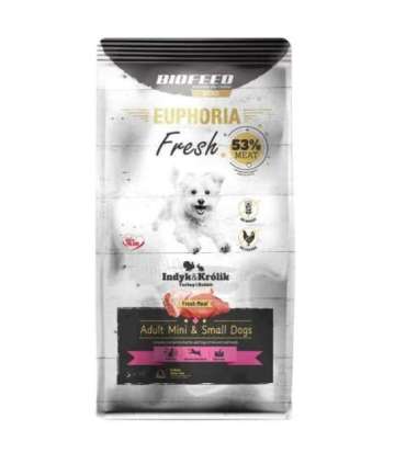 BIOFEED Euphoria Fresh Adult Mini & Small Turkey with rabbit - dry dog food - 50g