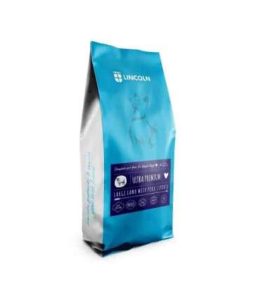 LINCOLN Ultra premium Large Lamb with pork - dry dog food - 12kg