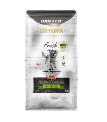 EUPHORIA Fresh Adult Turkey with lamb M/L - dry dog food - 50g