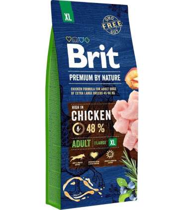 BRIT Premium by Nature Adult XL Chicken - dry dog food - 15 kg