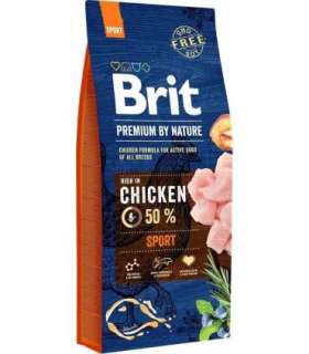 BRIT Premium by Nature Sport Chicken - dry dog food - 15 kg