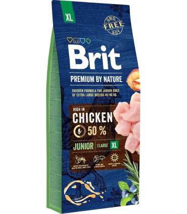 BRIT Premium by Nature Junior XL Chicken - dry dog food - 15 kg