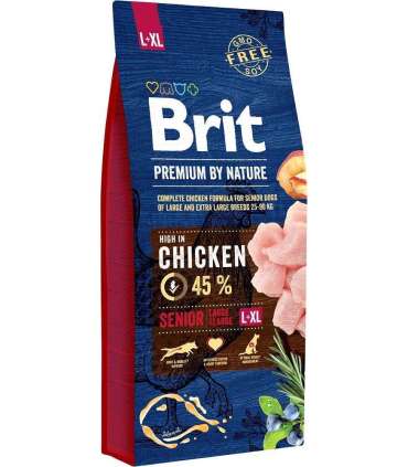 BRIT Premium by Nature Senior Large / Extra Large Chicken - dry dog food - 15 kg