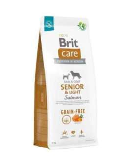 BRIT Care Senior&Light Salmon - dry dog food - 12 kg