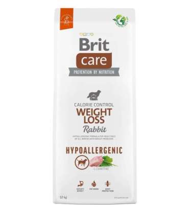 BRIT Care Hypoallergenic Adult Weight Loss Rabbit - dry dog food - 12 kg