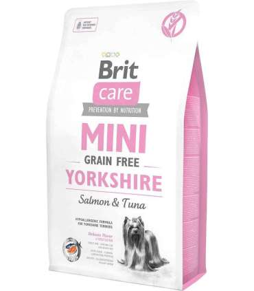 BRIT Care Mini Yorkshire Grain Free Salmon with tuna - dry dog food - 2 kg