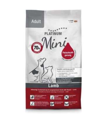 PLATINUM Adult Lamb Mini - semi-moist dog food - 900g