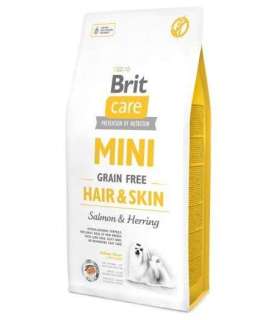 BRIT Care Mini Hair&Skin Salmon&Herring - dry dog food - 7 kg