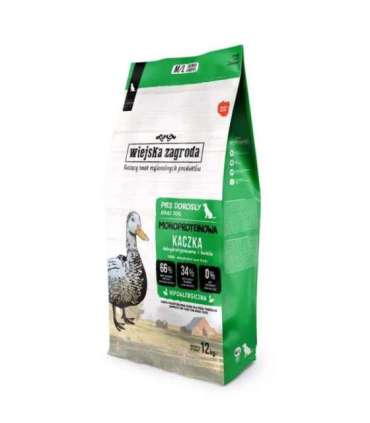 WIEJSKA ZAGRODA Monoproteinowa Kaczka M/L - dry dog food - 12kg