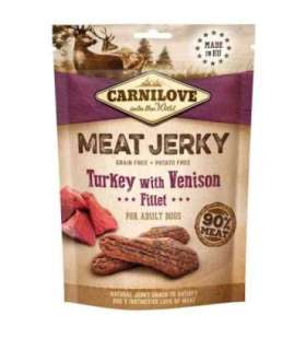 CARNILOVE Meat Jerky Turkey with Venison - dog snack - 100 g