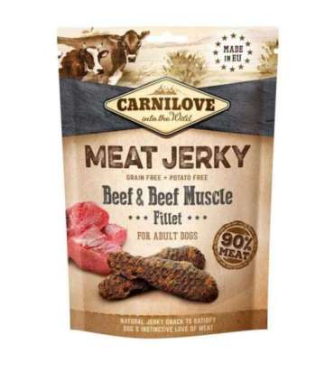 CARNILOVE Meat Jerky Beef & Beef muscle fillet - dog treat - 100g