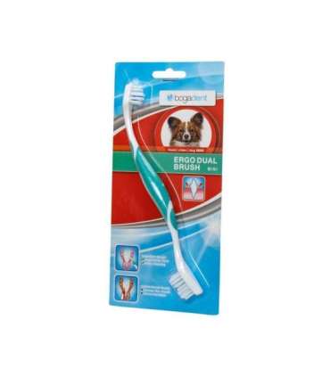 BOGAR Bogadent® Ergo dual brush Mini - double-sided toothbrush for dogs