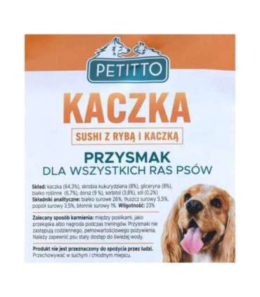 PETITTO Sushi with fish and duck - dog treat - 500 g