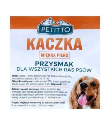 PETITTO Soft duck breast - dog treat - 500 g