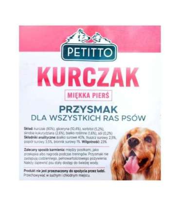 PETITTO Soft chicken breasts - dog treat - 500 g