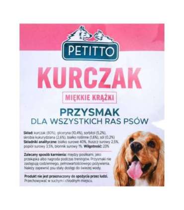 PETITTO Soft chicken rings - dog treat - 500 g