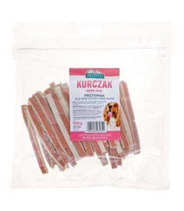 PETITTO Soft chicken strips - dog treat - 500 g