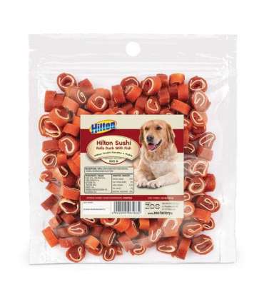 HILTON Sushi Rolls duck with fish - Dog treat - 500 g