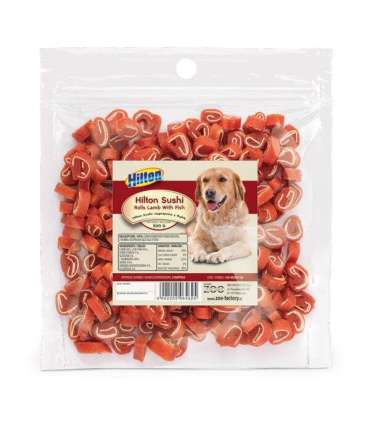 HILTON Sushi Rolls lamb with fish - Dog treat - 500 g