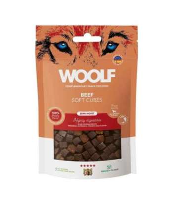 WOOLF Soft Cubes Beef - dog treat - 100g