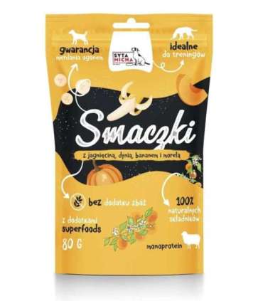 SYTA MICHA Treats with lamb, pumpkin, banana and apricot - dog treat - 80g