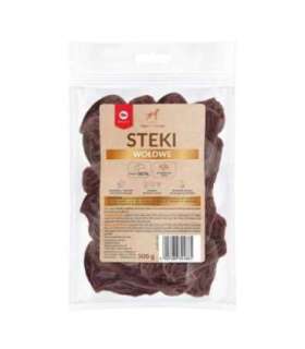 MACED Beef steaks - Dog treat - 500g