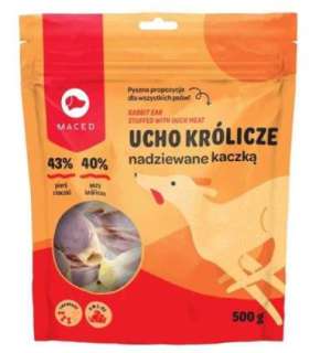 MACED Duck with rabbit ear - dog chew - 500g
