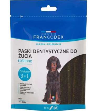 FRANCODEX Dental Strips M - dog treat - 15