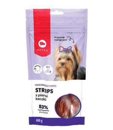 MACED Duck breast strips - Dog treat - 60g