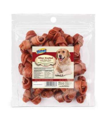 HILTON Knotted Lamb Bone 6 cm - dog chew - 500g
