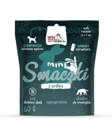 SYTA MICHA Mini treats with rabbit - treat for dogs - 60 g