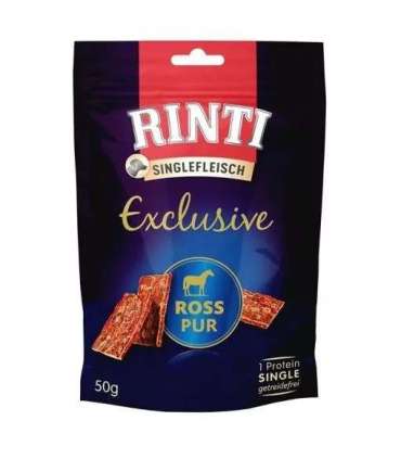 RINTI Singlefleisch Exclusive Horse - dog treat - 50g