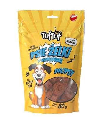 TUF TUF Dog gummies - pork drops - dog treat - 80g