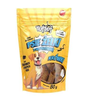 TUF TUF Psie żelki - pork fudge - dog treat - 80g
