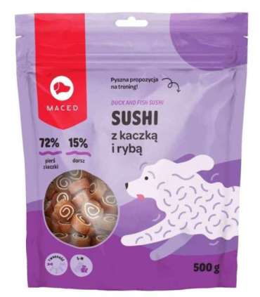 MACED Duck and fish sushi - Dog treat - 500g