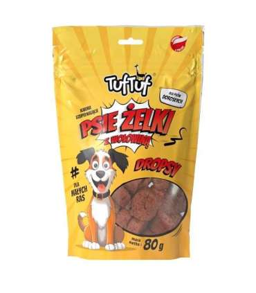 TUF TUF Dog gummies - beef drops - dog treat - 80g