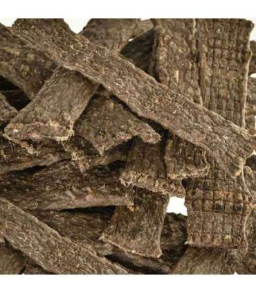 PETITTO Dried meat strips Game with hemp - dog treat - 400g