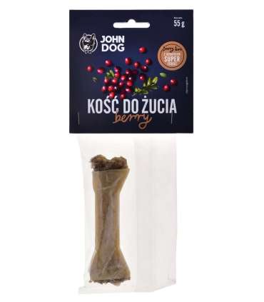 JOHN DOG Chewing bone Berry with cranberry - dog chew - 12 cm