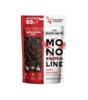 WIEJSKA ZAGRODA Monoprotein Line Soft Snacks Beef - dog treat - 115g
