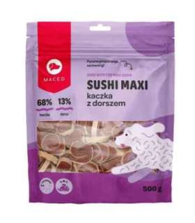 MACED Duck with cod Maxi sushi  - dog treat - 500g