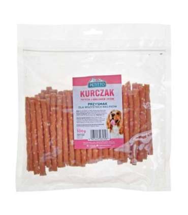 PETITTO Sticks with chicken and rice - dog treat - 500 g
