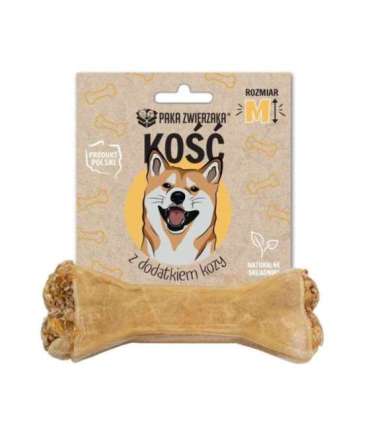 PAKA ZWIERZAKA Bone with goat M 12 cm - dog treat - 55g