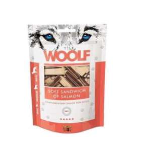 WOOLF Soft Sandwich of Salmon - dog treat - 100g