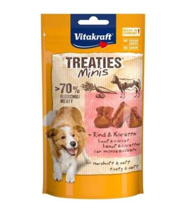 VITAKRAFT Treaties Minis Beef and carrot - dog treat - 48 g