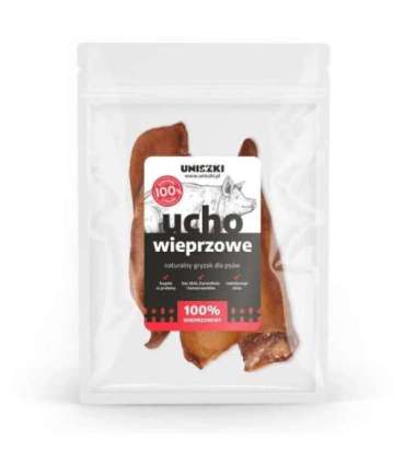 UNISZKI Pig ear - treat for dogs - 2 pieces