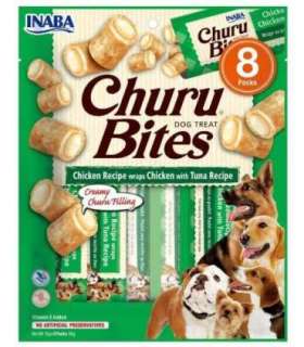 INABA Churu Bites Chicken with tuna recipe - Dog treat - 8x12g